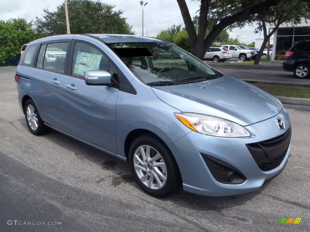 2013 MAZDA5 Sport - Clear Water Blue Mica / Black photo #1