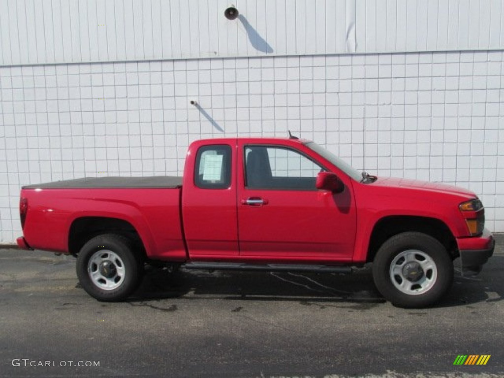 Victory Red 2012 Chevrolet Colorado Work Truck Extended Cab 4x4 Exterior Photo #83508765