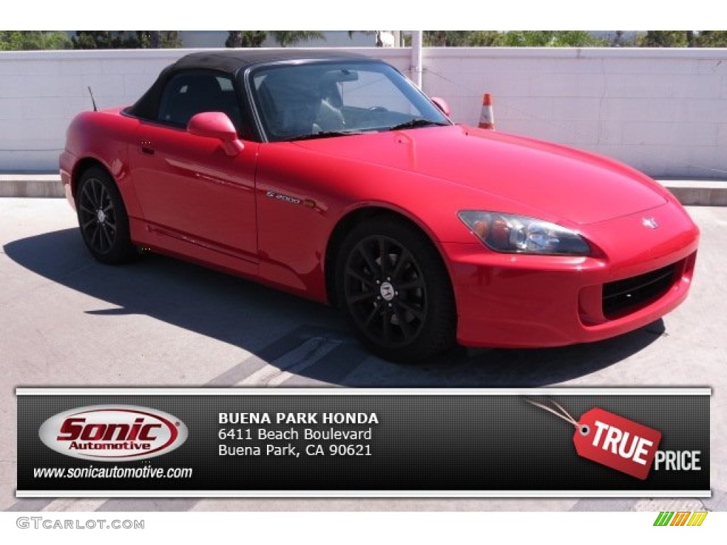 2007 S2000 Roadster - New Formula Red / Black photo #1