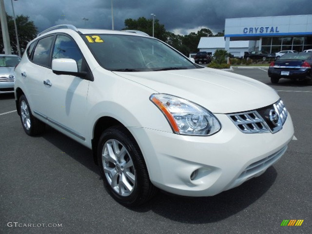 2012 Rogue SL - Pearl White / Gray photo #11