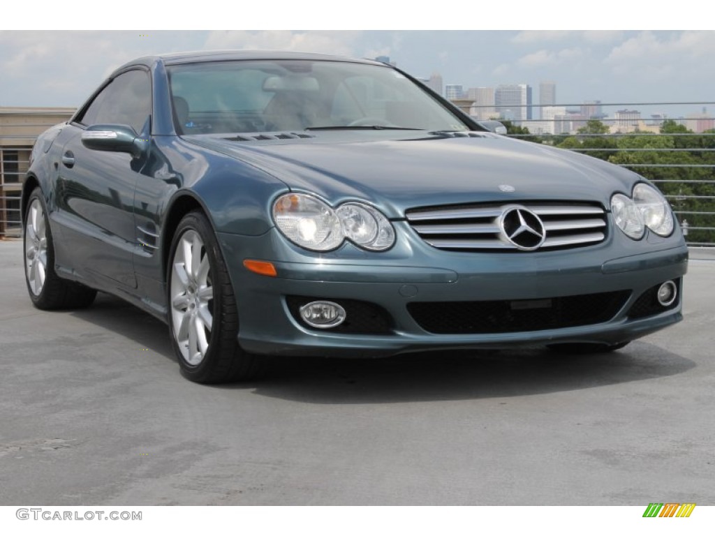 Aegean Blue Metallic 2007 Mercedes-Benz SL 550 Roadster Exterior Photo #83510770
