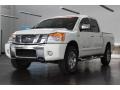 2012 Blizzard White Nissan Titan Pro-4X Crew Cab 4x4  photo #3