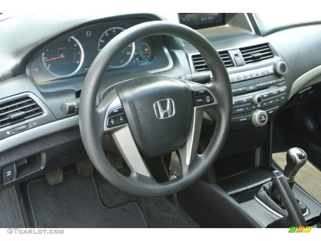 2010 Honda Accord EX Sedan Black Steering Wheel Photo #83512287
