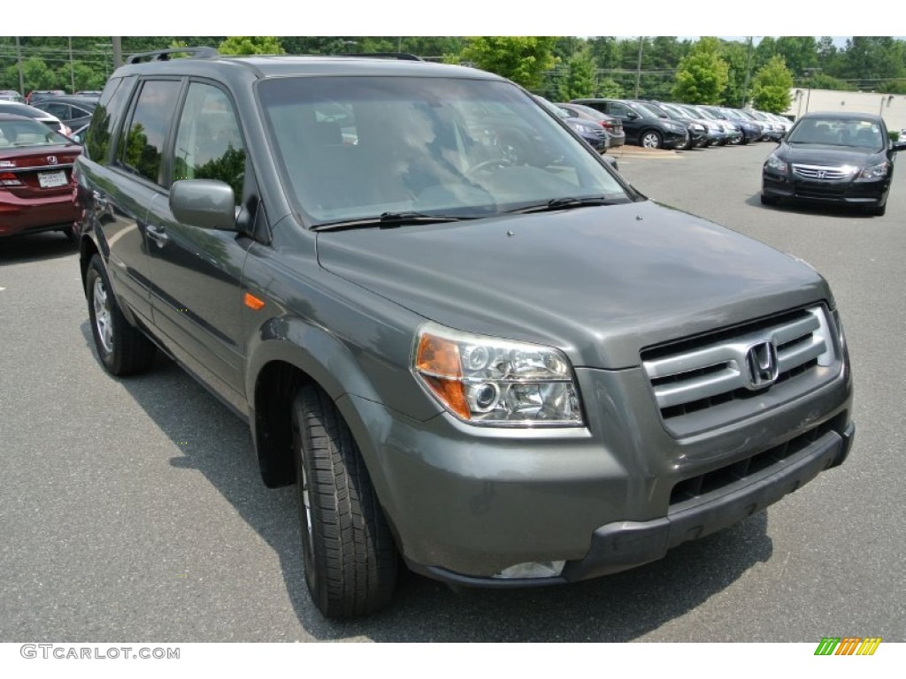 2007 Pilot EX-L - Nimbus Gray Metallic / Gray photo #2