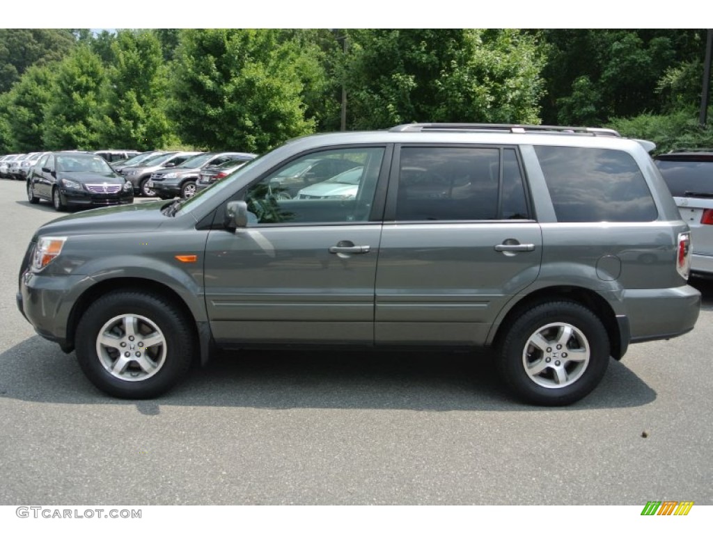2007 Pilot EX-L - Nimbus Gray Metallic / Gray photo #3