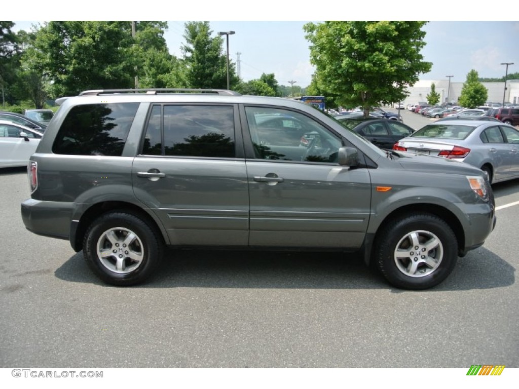 2007 Pilot EX-L - Nimbus Gray Metallic / Gray photo #6