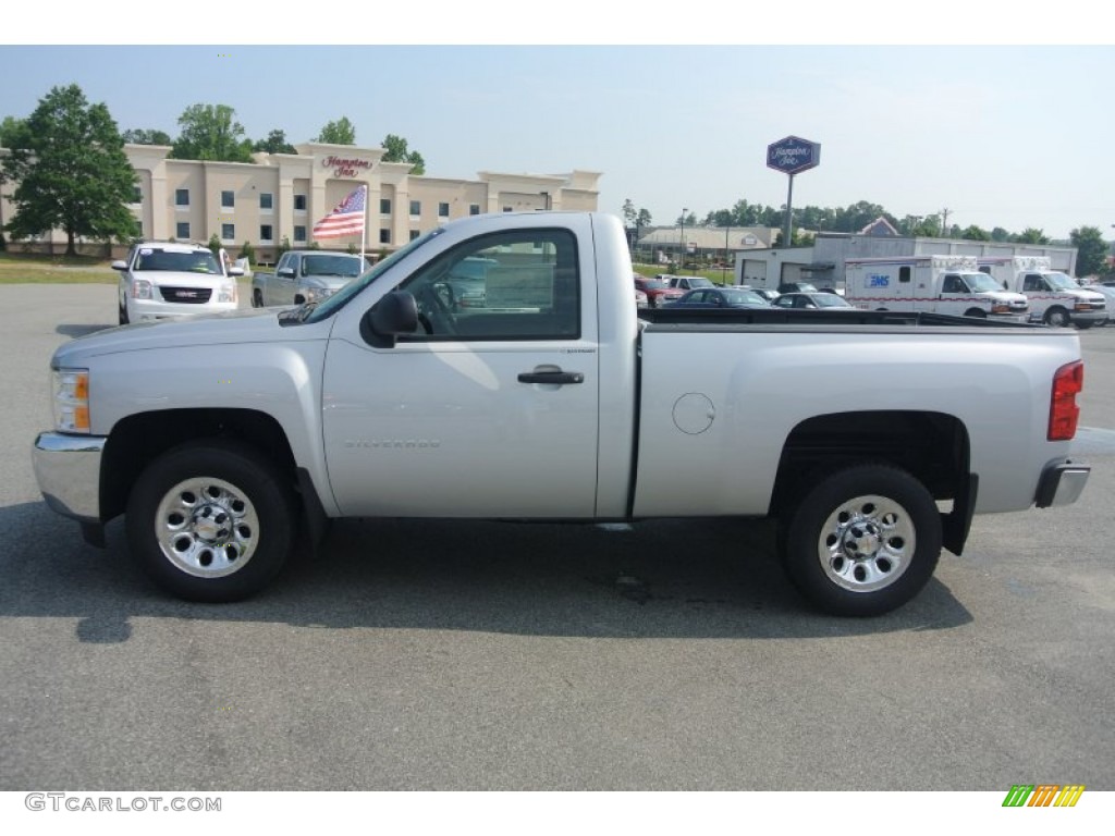2013 Silverado 1500 LS Regular Cab - Silver Ice Metallic / Dark Titanium photo #3
