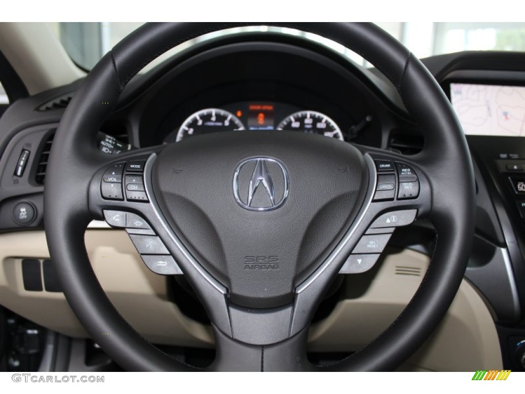 2014 Acura ILX 2.0L Technology Parchment Steering Wheel Photo #83515038