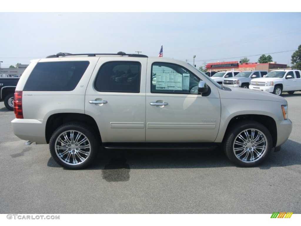 2013 Tahoe LT 4x4 - Champagne Silver Metallic / Light Cashmere/Dark Cashmere photo #6