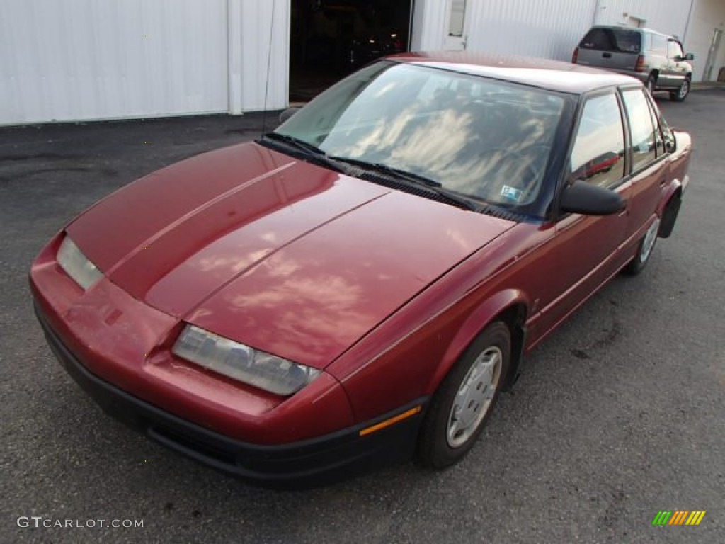 1993 S Series SL1 Sedan - Medium Red / Gray photo #2