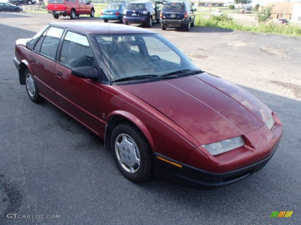 1993 S Series SL1 Sedan - Medium Red / Gray photo #4