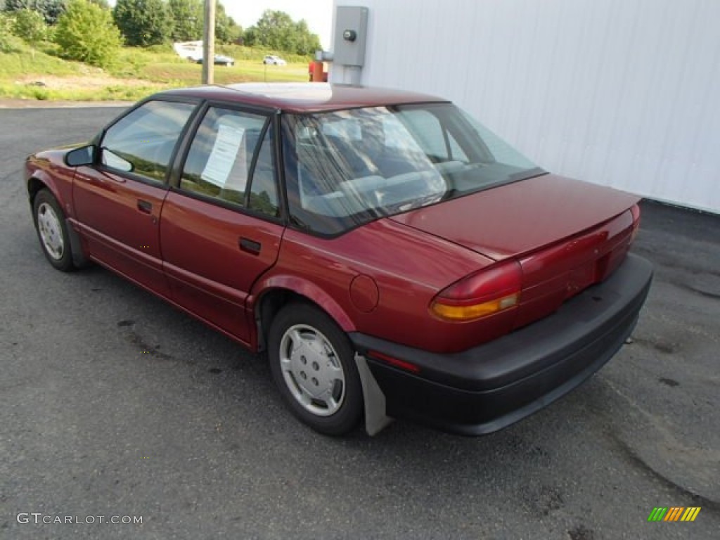 1993 S Series SL1 Sedan - Medium Red / Gray photo #6