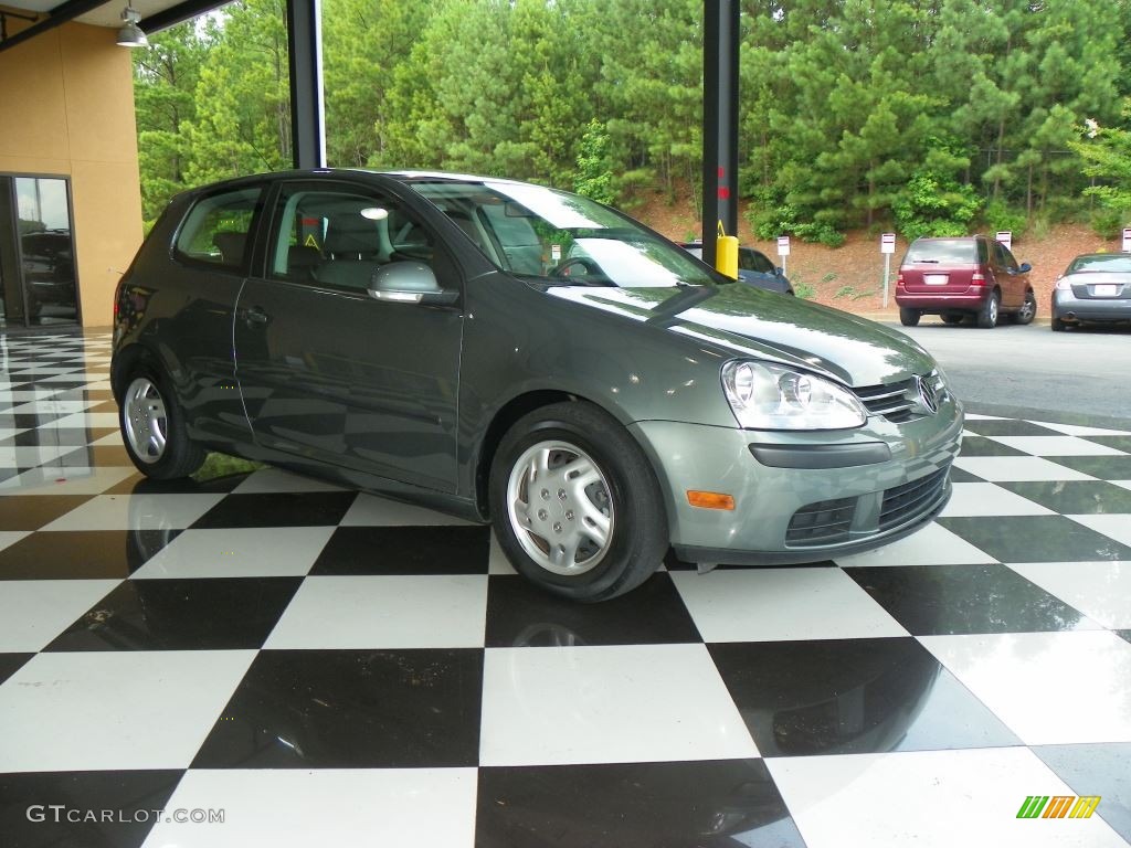 2008 Rabbit 2 Door - Sage Green Metallic / Art Grey photo #1