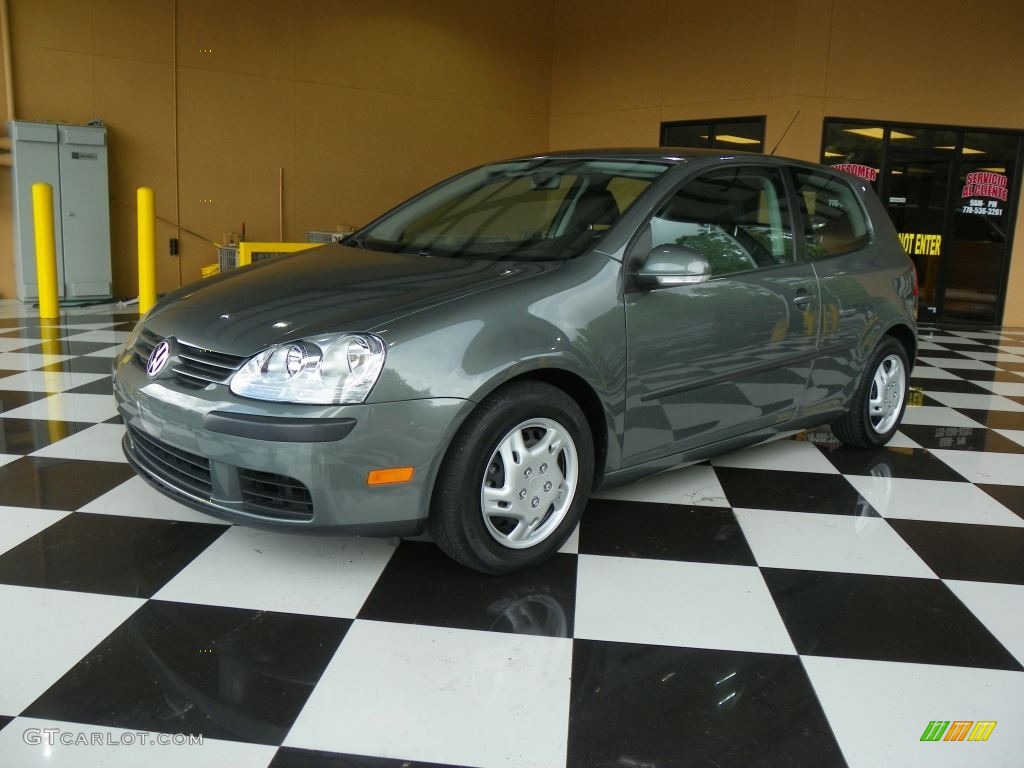 2008 Rabbit 2 Door - Sage Green Metallic / Art Grey photo #3