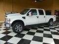 Oxford White - F250 Super Duty Lariat Crew Cab 4x4 Photo No. 3