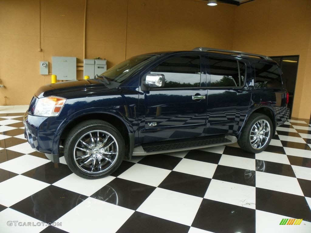 2009 Armada SE - Majestic Blue Metallic / Charcoal photo #3