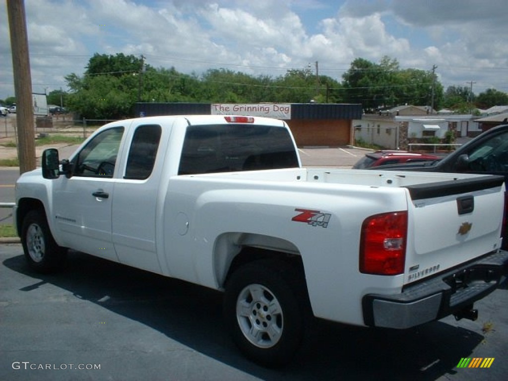 2008 Silverado 1500 Z71 Extended Cab 4x4 - Summit White / Ebony photo #7