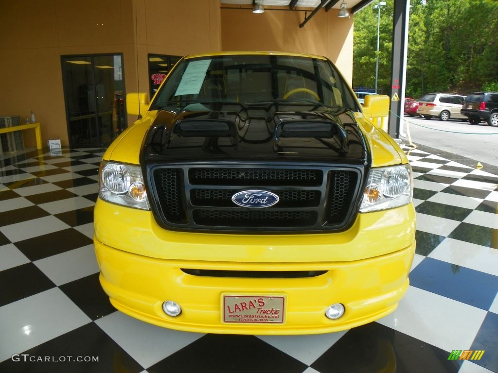 2005 F150 XL SuperCab - Yellow / Black/Yellow photo #2