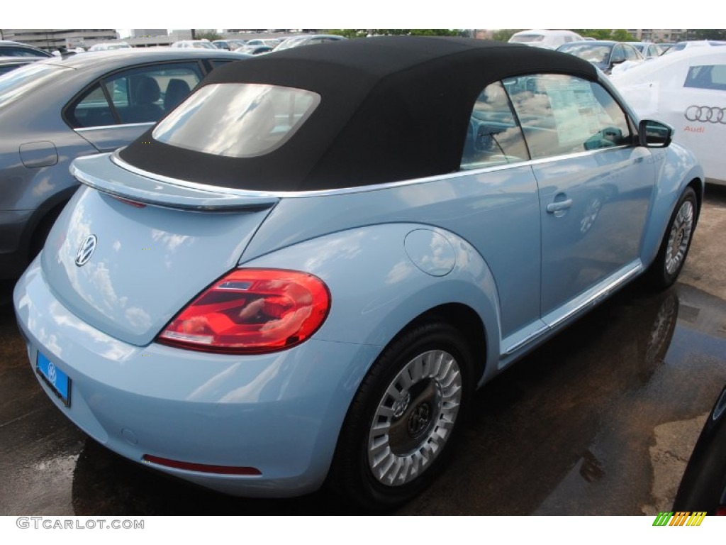 2013 Beetle 2.5L Convertible - Denim Blue / Titan Black photo #8