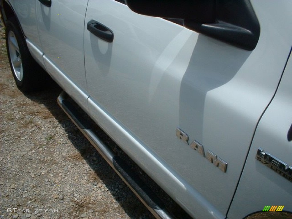 2008 Ram 1500 SLT Quad Cab - Bright White / Medium Slate Gray photo #5