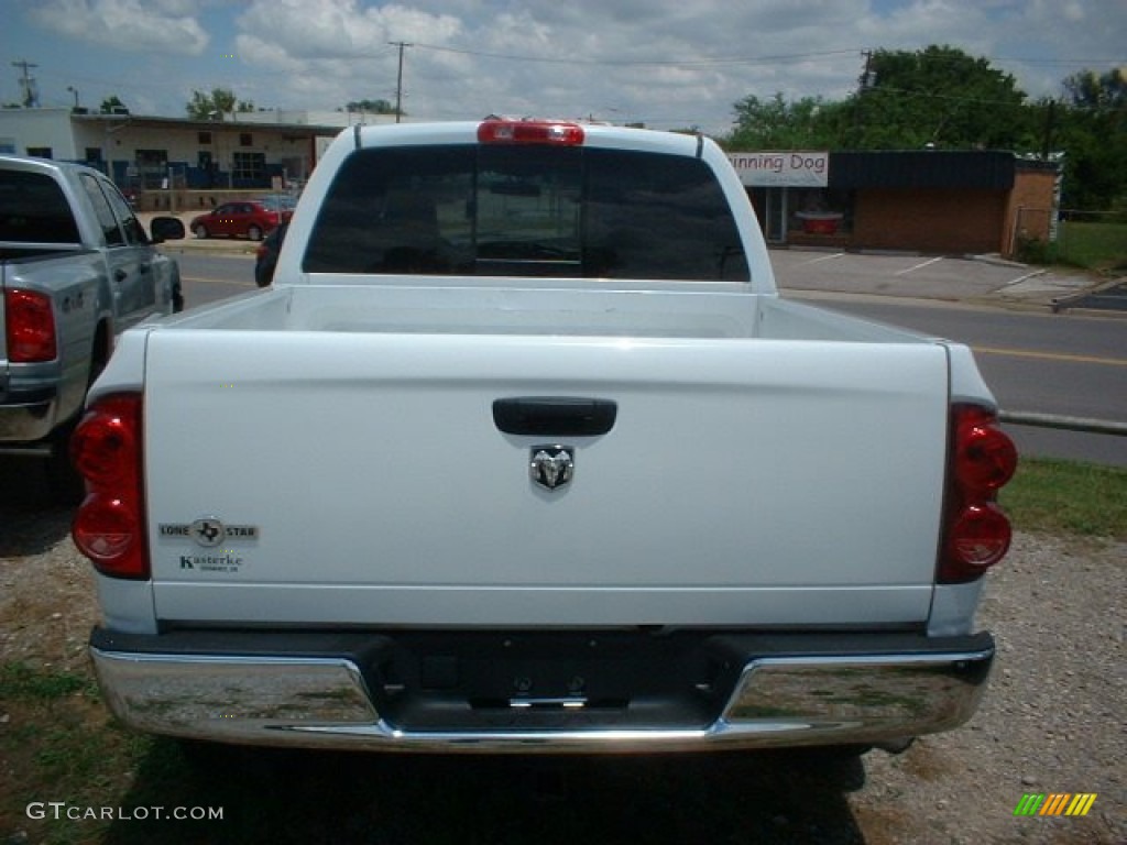 2008 Ram 1500 SLT Quad Cab - Bright White / Medium Slate Gray photo #7