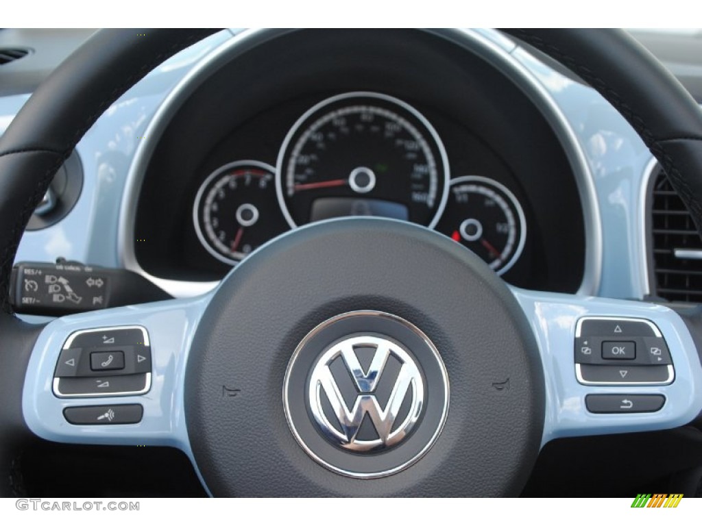 2013 Beetle 2.5L Convertible - Denim Blue / Titan Black photo #20