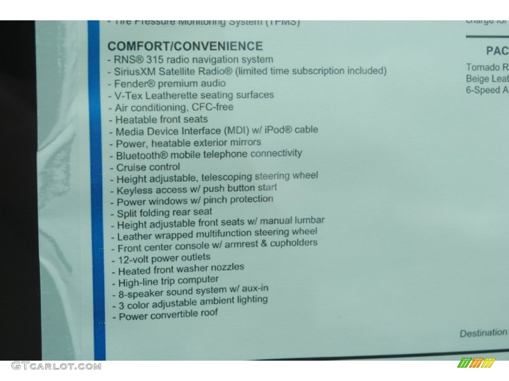 2013 Beetle 2.5L Convertible - Tornado Red / Beige photo #15