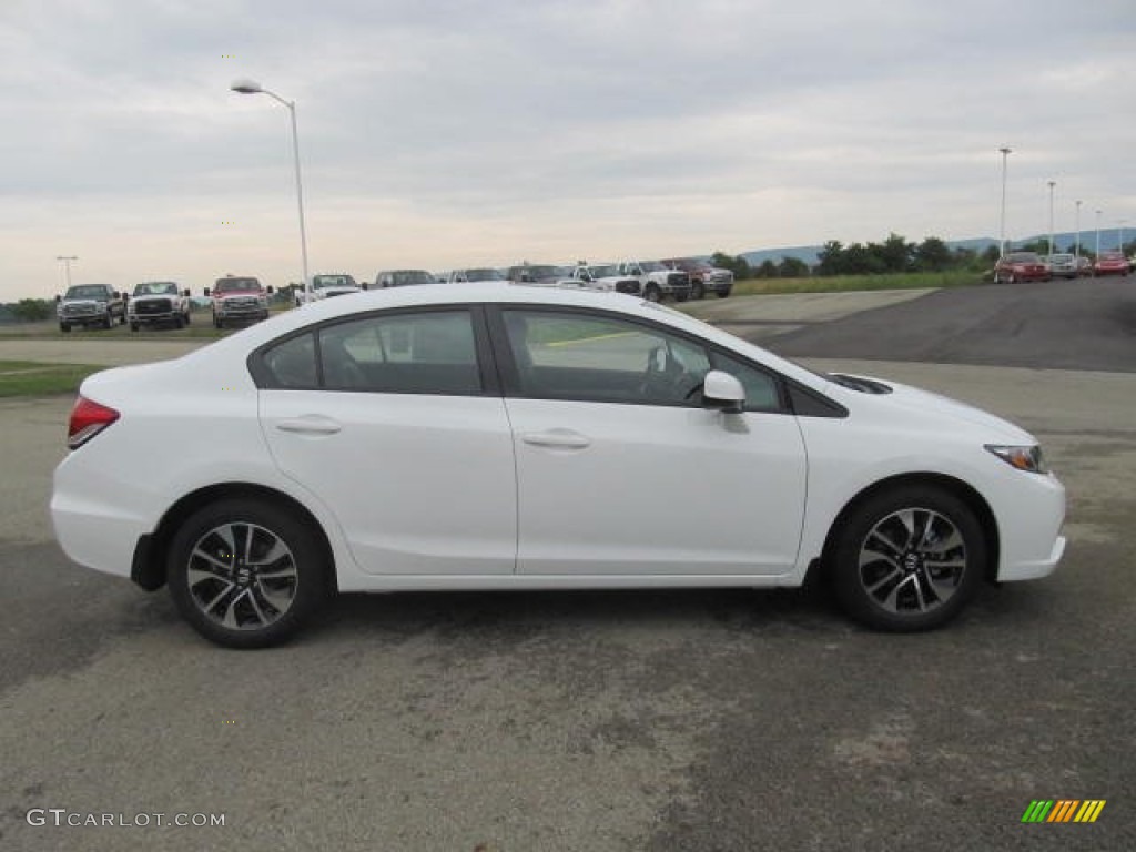 Taffeta White 2013 Honda Civic EX Sedan Exterior Photo #83520156