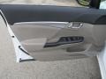 Beige 2013 Honda Civic EX Sedan Door Panel