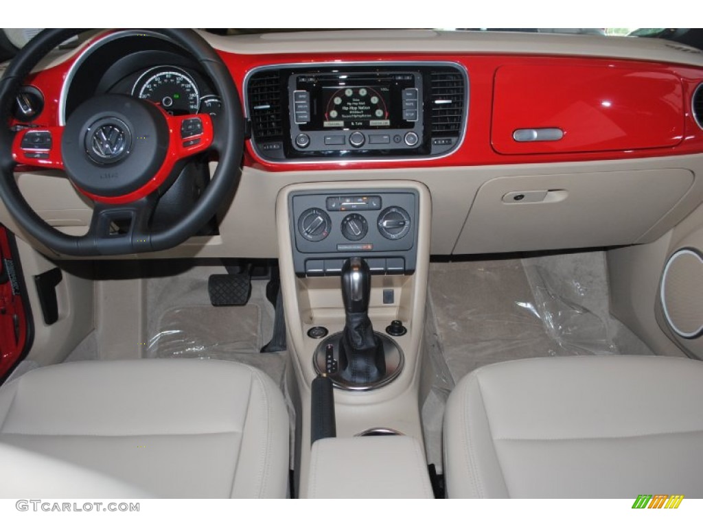 2013 Beetle 2.5L Convertible - Tornado Red / Beige photo #22