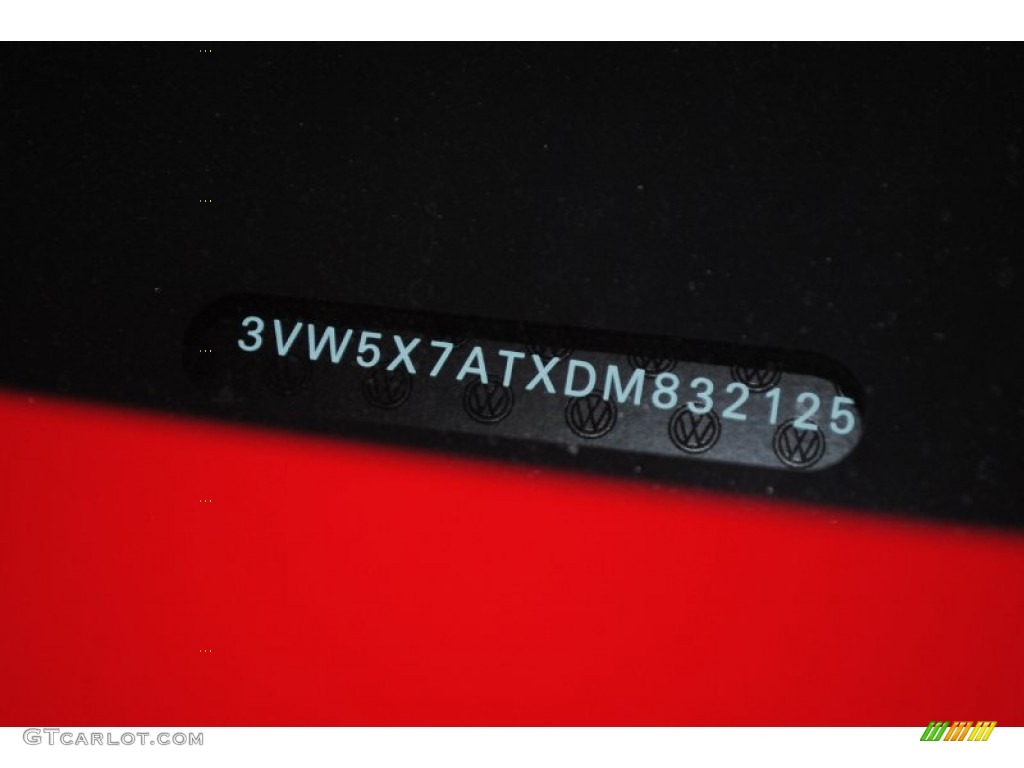 2013 Beetle 2.5L Convertible - Tornado Red / Beige photo #35