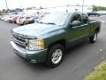 2010 Blue Granite Metallic Chevrolet Silverado 1500 LT Extended Cab 4x4  photo #3