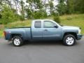 2010 Blue Granite Metallic Chevrolet Silverado 1500 LT Extended Cab 4x4  photo #7