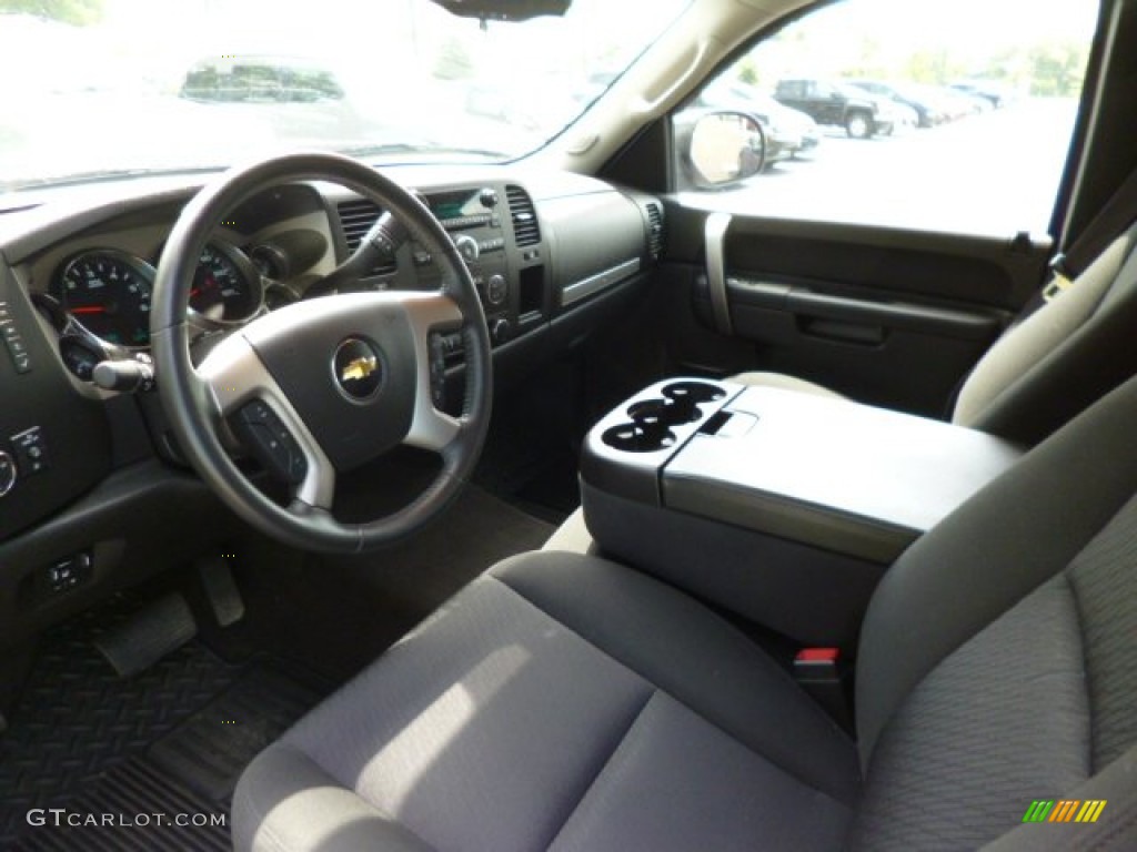 Ebony Interior 2011 Chevrolet Silverado 1500 LT Extended Cab 4x4 Photo #83522412