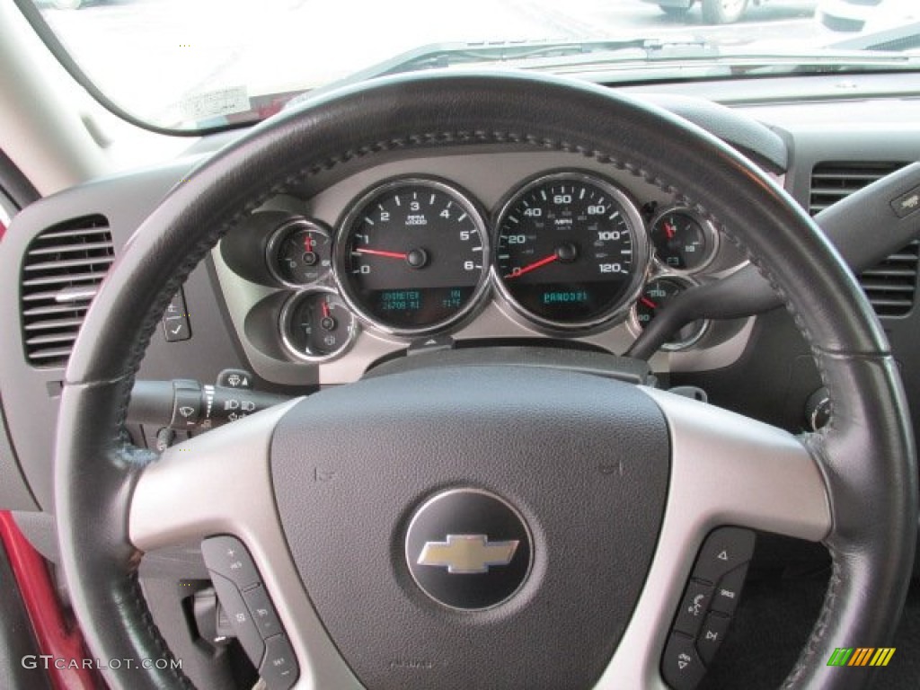 2009 Silverado 1500 LT Extended Cab 4x4 - Deep Ruby Red Metallic / Ebony photo #21