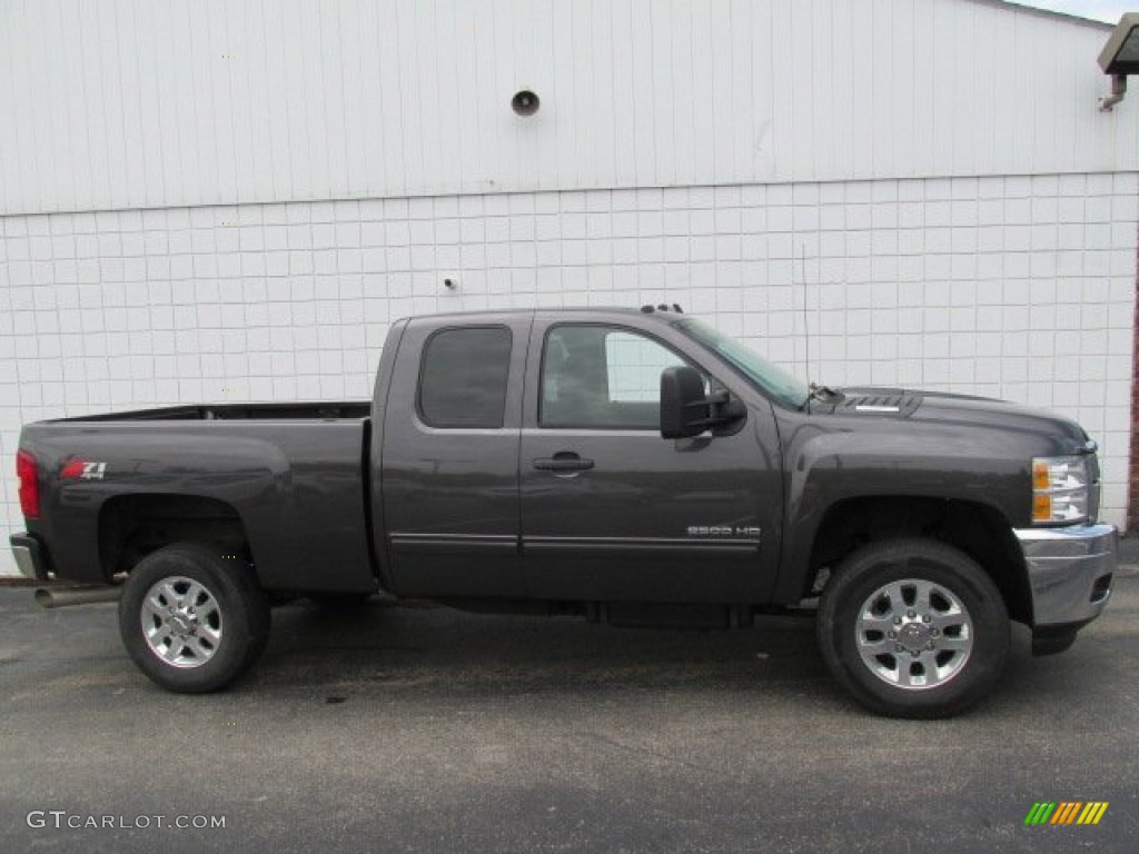 Taupe Grey Metallic 2011 Chevrolet Silverado 2500HD LT Extended Cab 4x4 Exterior Photo #83524319