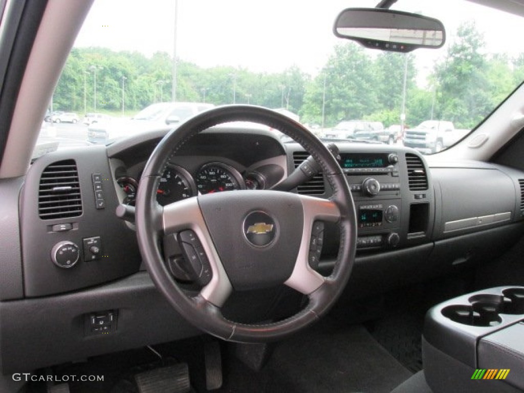 2011 Chevrolet Silverado 2500HD LT Extended Cab 4x4 Ebony Dashboard Photo #83524599