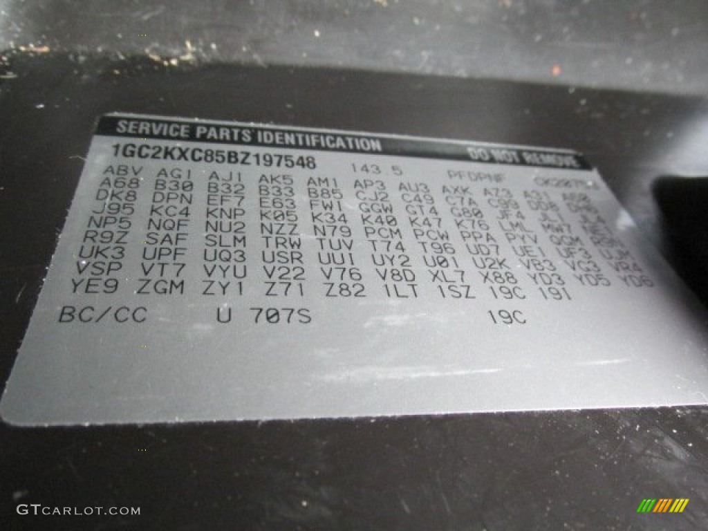 2011 Silverado 2500HD Color Code 707S for Taupe Grey Metallic Photo #83524809