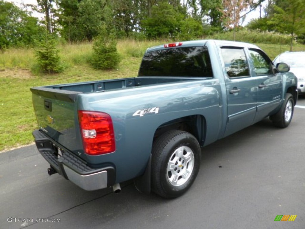 2009 Silverado 1500 LT Crew Cab 4x4 - Blue Granite Metallic / Ebony photo #7