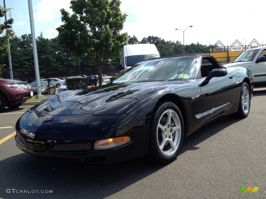 2000 Corvette Convertible - Black / Black photo #1