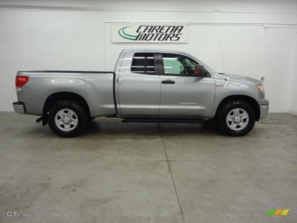 2008 Tundra Double Cab 4x4 - Silver Sky Metallic / Black photo #2