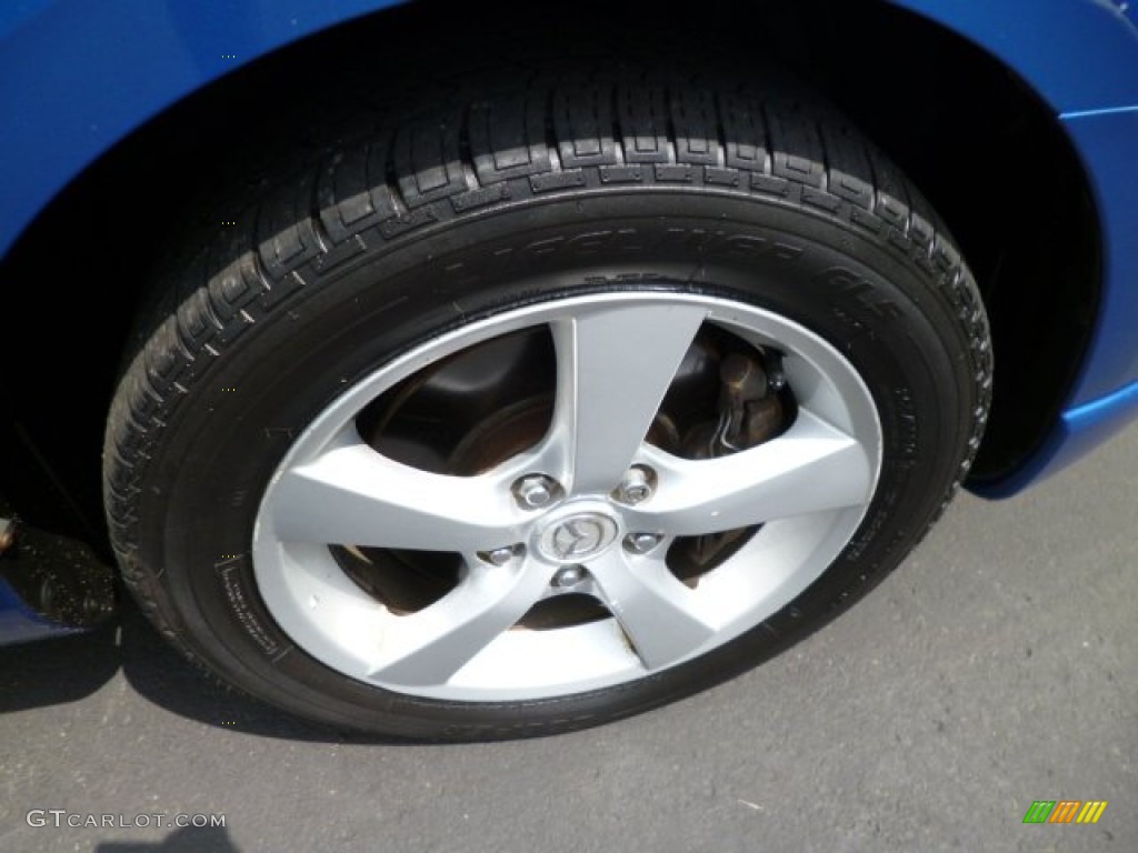 2005 MAZDA3 s Sedan - Winning Blue Mica / Black/Blue photo #9