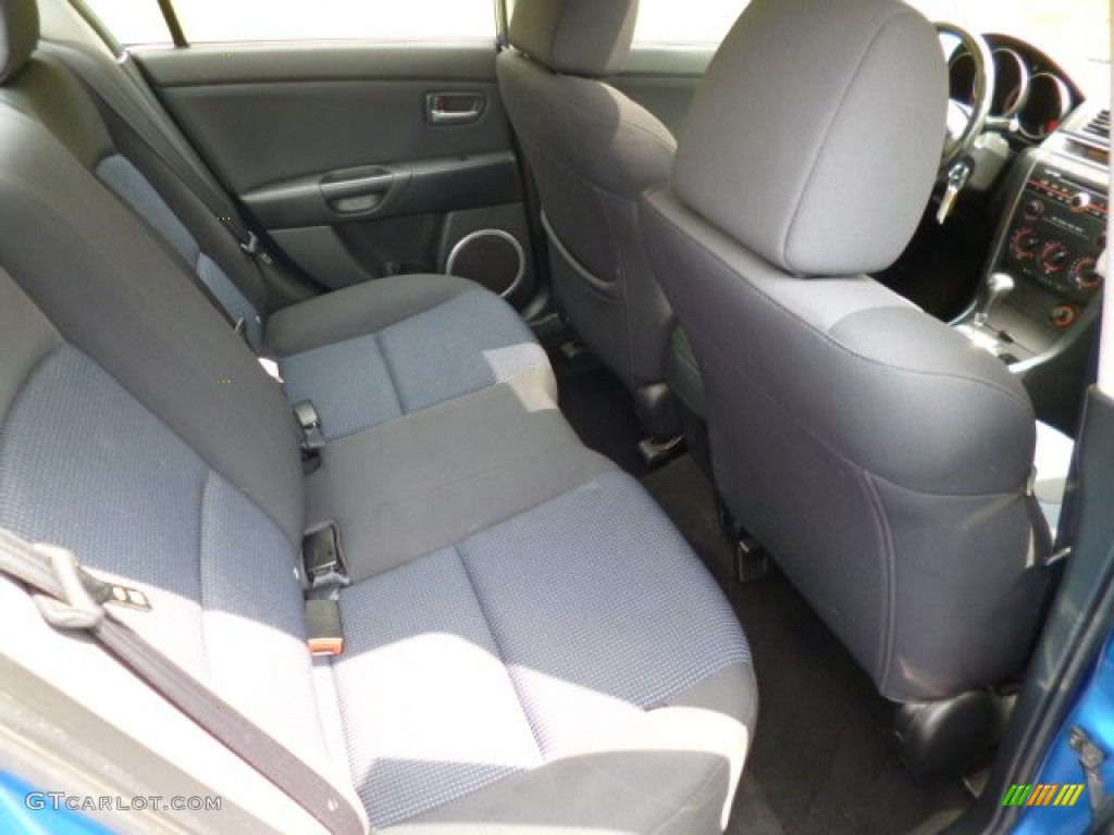 2005 MAZDA3 s Sedan - Winning Blue Mica / Black/Blue photo #13