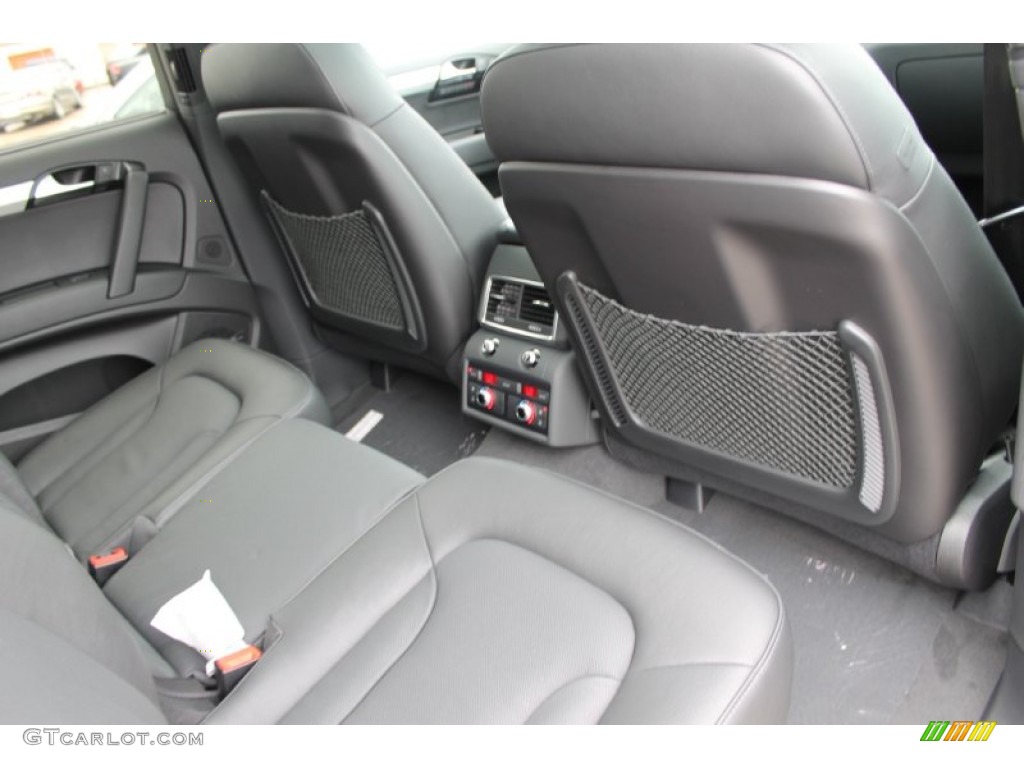Black Interior 2014 Audi Q7 3.0 TFSI quattro S Line Package Photo #83528487
