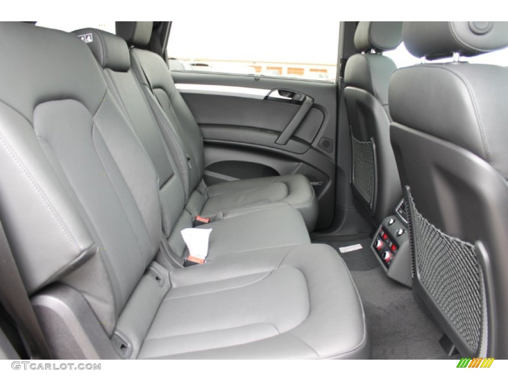 Black Interior 2014 Audi Q7 3.0 TFSI quattro S Line Package Photo #83528505