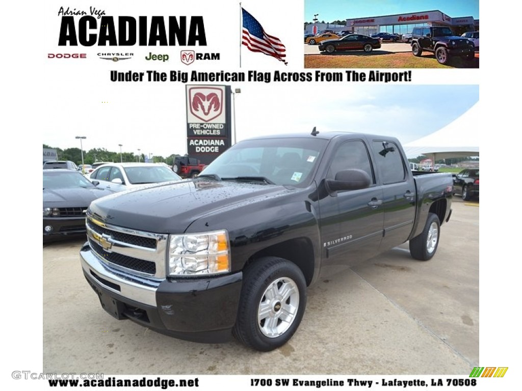 2009 Silverado 1500 LT Z71 Crew Cab 4x4 - Black / Ebony photo #1