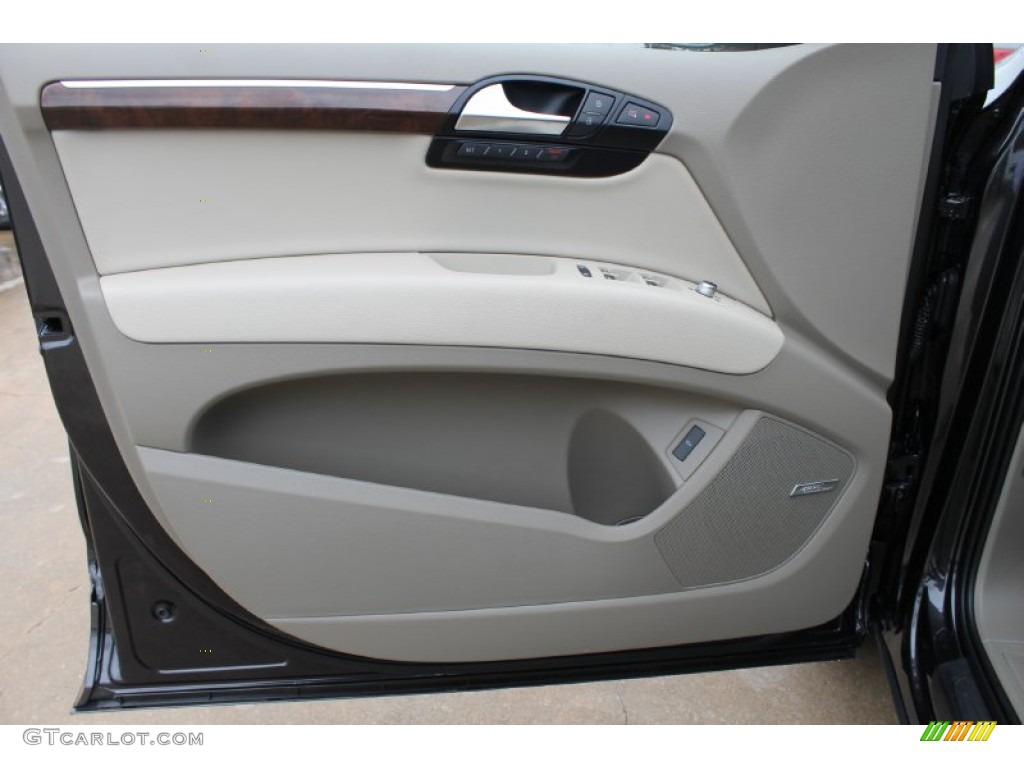 2014 Audi Q7 3.0 TFSI quattro Cardamom Beige Door Panel Photo #83529012