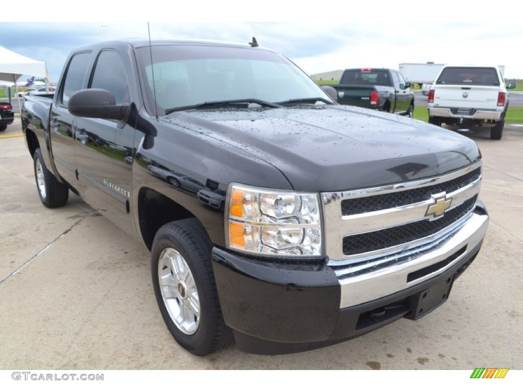 2009 Silverado 1500 LT Z71 Crew Cab 4x4 - Black / Ebony photo #11