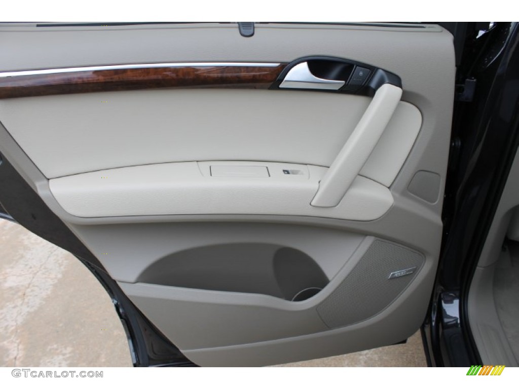 2014 Audi Q7 3.0 TFSI quattro Cardamom Beige Door Panel Photo #83529477