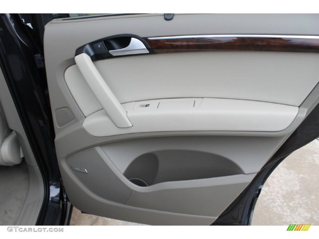 2014 Audi Q7 3.0 TFSI quattro Cardamom Beige Door Panel Photo #83529562